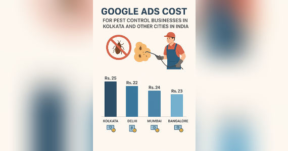 Google Ads cost for pest control in India