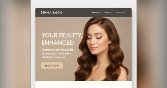 website design for Kolkata salons