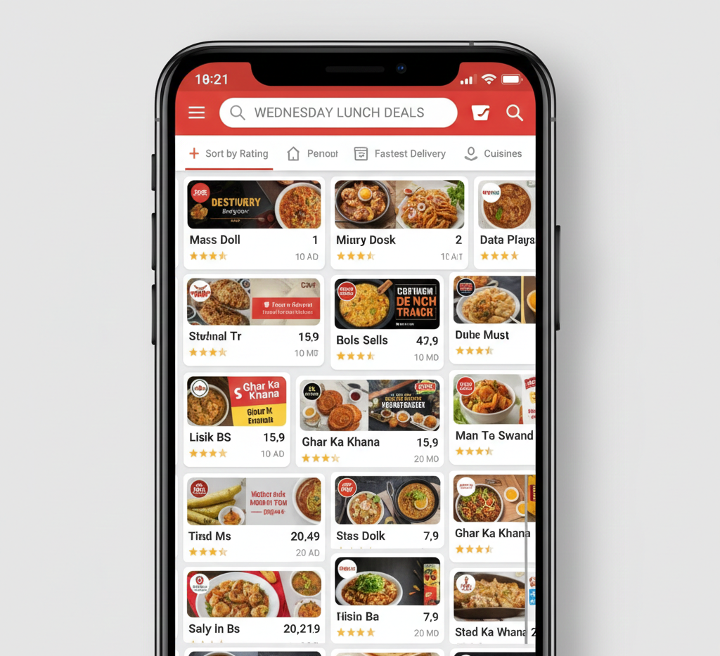 Food delivery apps competition affecting restaurant online visibility