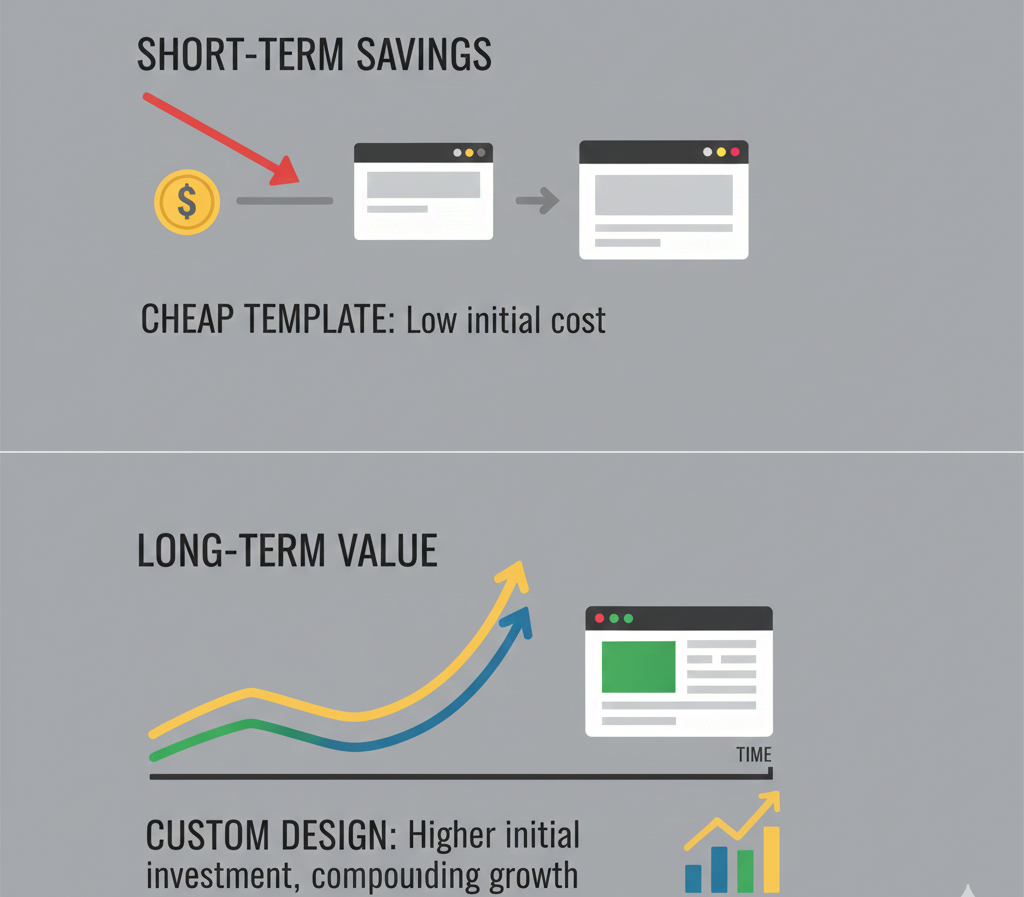 Cost vs value in affordable website design