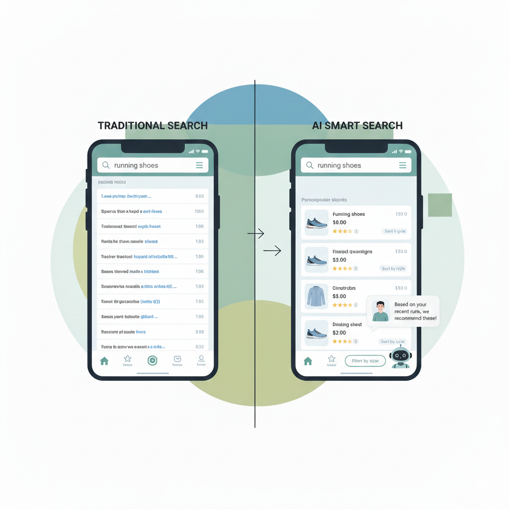 AI-powered search compared to traditional e-commerce search