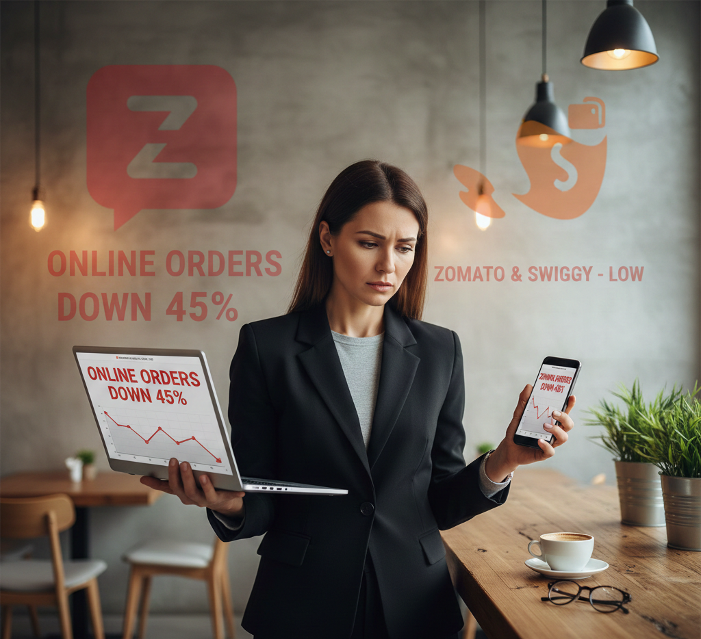 Restaurant struggling with online visibility despite being listed on Zomato and Swiggy