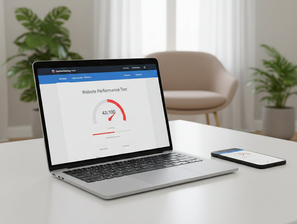 Slow website performance affecting business growth