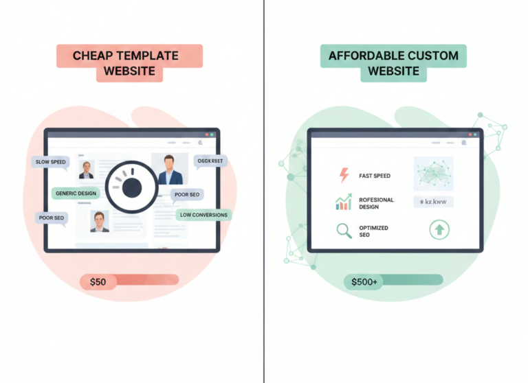 Affordable vs. Cheap Website Design: Why Free Templates Cost You More