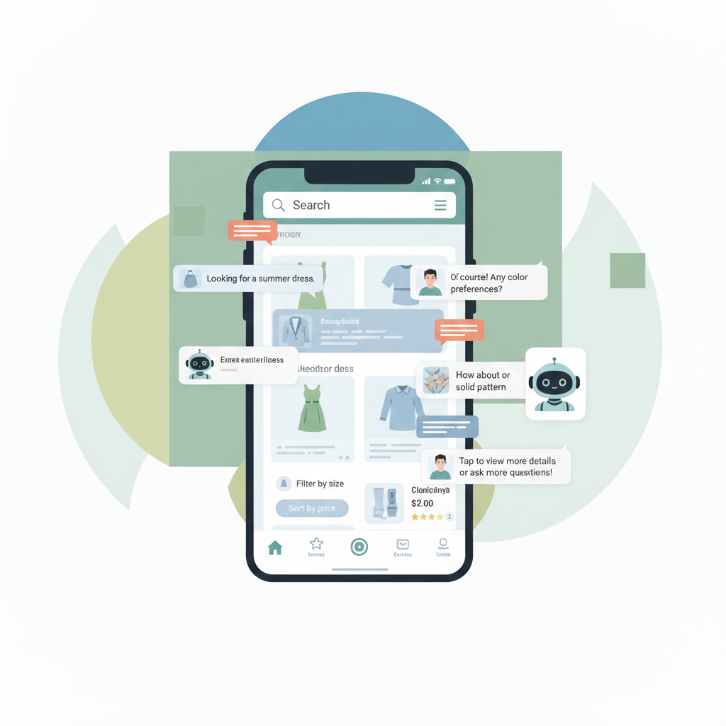 Conversational commerce using chatbots in e-commerce websites