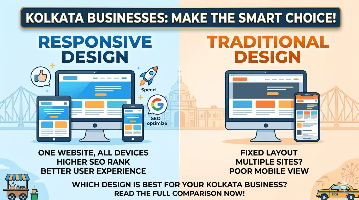 traditional vs responsive website