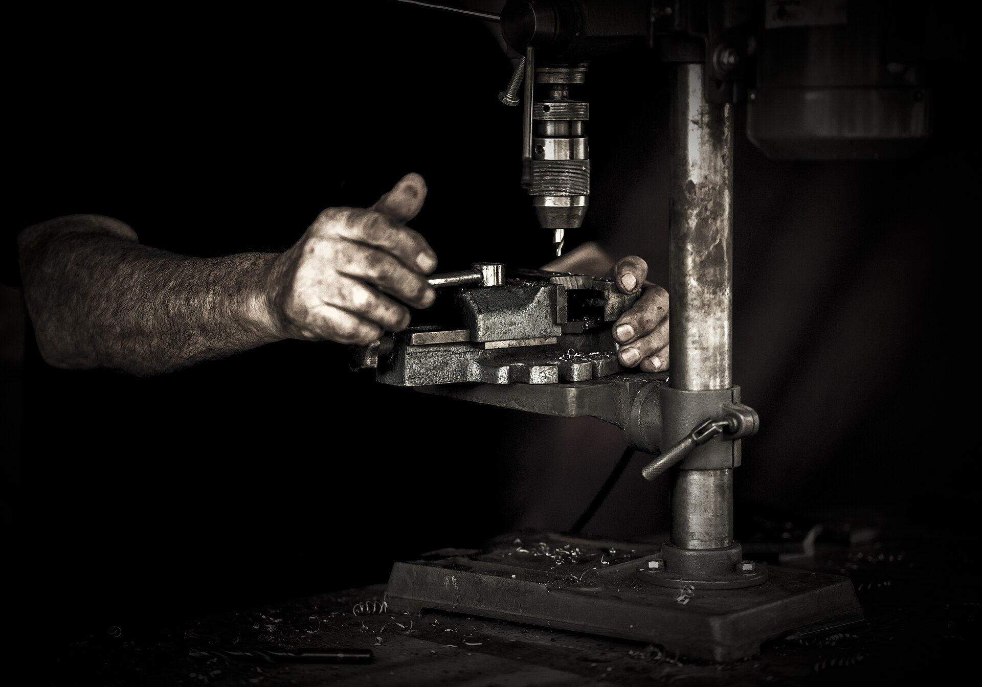 Interior of a manufacturing workshop